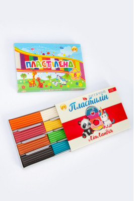 Пластилін 8 кольорів, 160 г, Тетрада